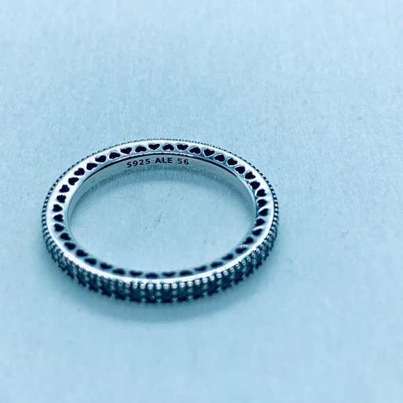 Pandora Sparkle and Hearts Silver Ring - Picture 5 of 7